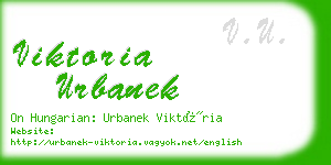 viktoria urbanek business card